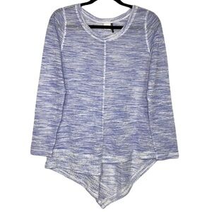 Anthro Akemi + Kin Heathered Asymmetric Hem Sweater